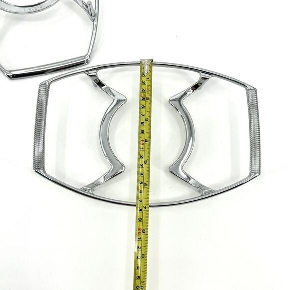 Lot Of 3 Corning Ware P-7-M-1 Casserole Cradle Chrome Trivet Hold 1.5 Quart Dish - Picture 5 of 15
